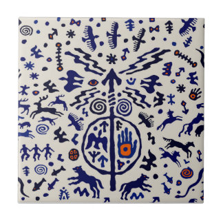 Shaman Ritual Talisman Tile Kakelplatta