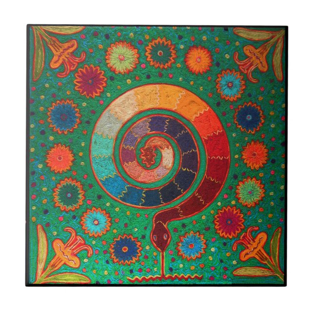 Shaman Serpent Ritual Kakelplatta (Framsidan)