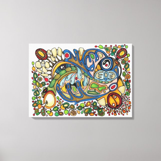 Shaman Spirit: Whisper of Spirit Voices (VÄSTER) Canvastryck (Framsida)