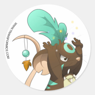 Shaman Sticker Runt Klistermärke