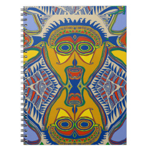 Shaman Tribal Mask Anteckningsbok