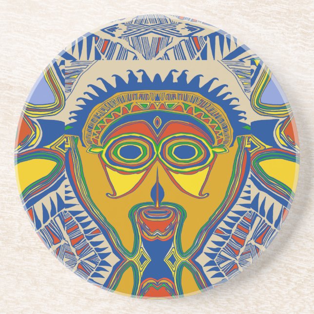Shaman Tribal Mask Underlägg (Framsidan)