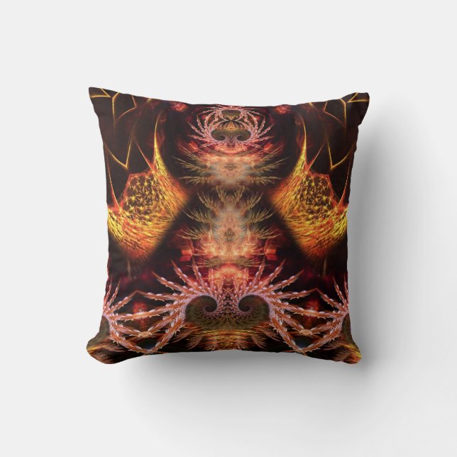 Shaman Visionary Fractal Art Cushion Kudde (Framsida)