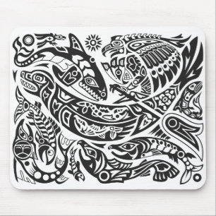 Shaman, Whale & Thunderbird Haida art Musmatta