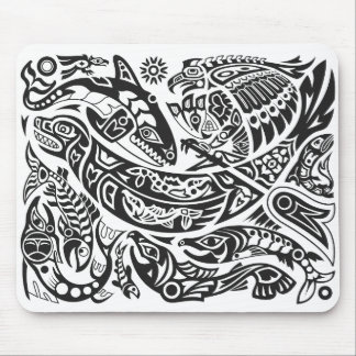Shaman, Whale & Thunderbird Haida art Musmatta