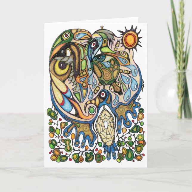 Shamanande:  Dröm av thunderbirden (NORD) Kort (Framsida)