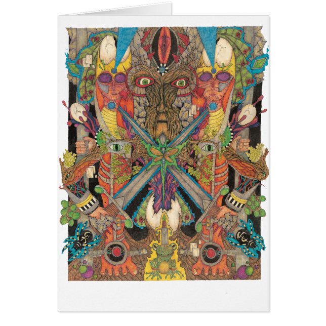 Shamanande - jord går Allower Hälsningskort (Framsidan)