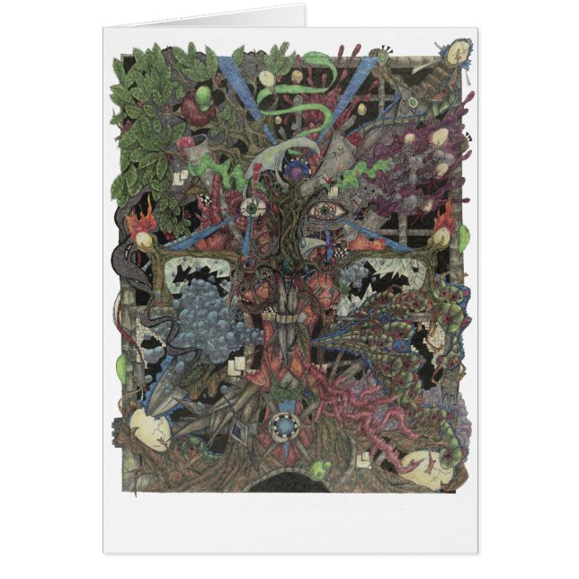 Shamanande - Soul limmar rapning Hälsningskort (Framsidan)