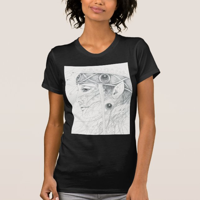 Shamanängeln vägleder t shirt (Framsida)