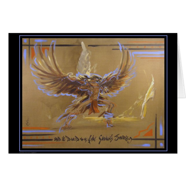 Shamandans Hälsningskort (Framsidan Horizontal)