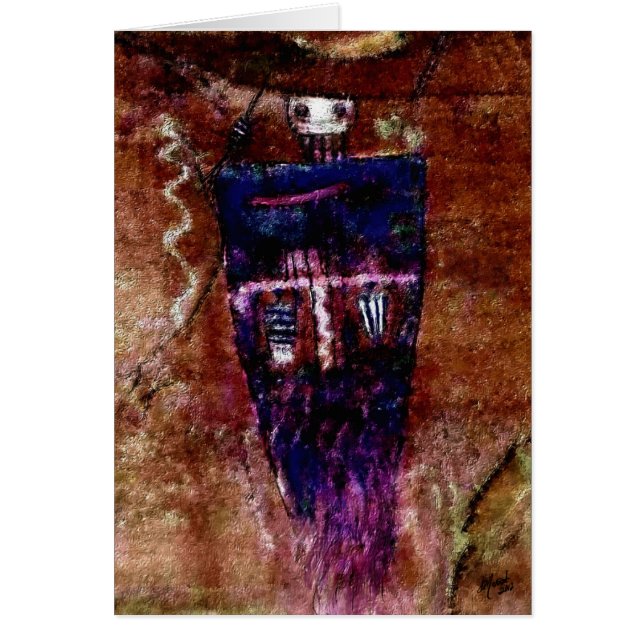 Shamanen Hälsningskort (Framsidan)