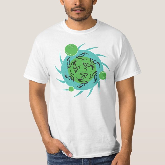 shamanic cirklar tee shirt (Framsida)