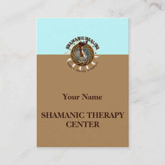 SHAMANIC HEALING - AFFÄRSKORT VISITKORT (Framsida)