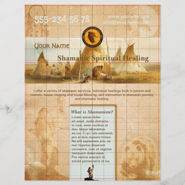 Shamanic Healing - Flyer (Framsidan)