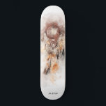 *~* Shamanic Helig Dream Catcher stamShaman Mini Skateboard Bräda 18,5 Cm<br><div class="desc">* Western BOHO American Watercolor Abstrakt Dream Catcher Journey med vackra Feathers som en Shamanic-symbol för en Native American Andlig Healer eller BOHEMIAM-design. *** färg är mjuk BROWN, TAN, BRONZE och COPPER ... Denna spritbaserade, esoteriska populära boho kreativ abstrakt modern drömmare och Fjäderdesign kommer med största sannolikhet att uppskattas av...</div>