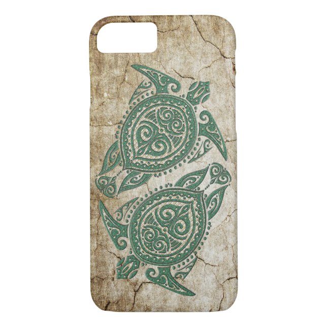 Shamanic Sea Turtle Symbol + dina idéer Case-Mate iPhone Skal (Baksida)