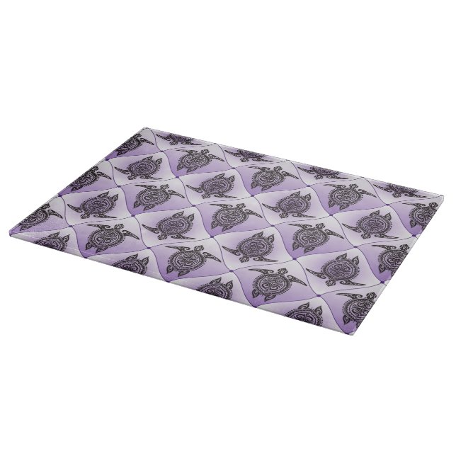 Shamanic Sea Turtles Mönster - violett (Hörn)