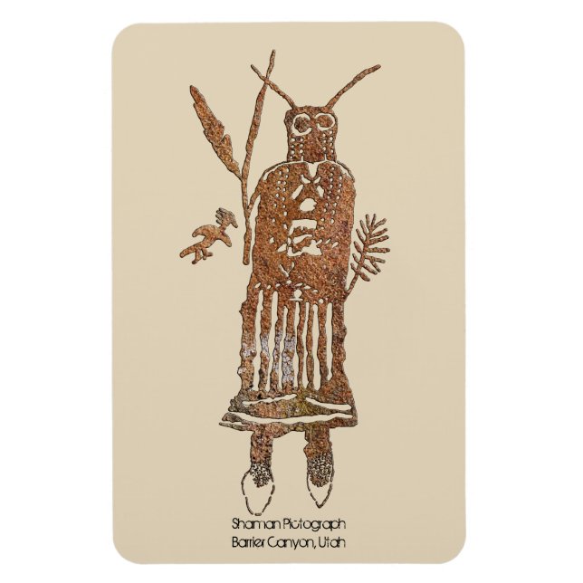 ShamanPictograph Magnet (Vertikal)