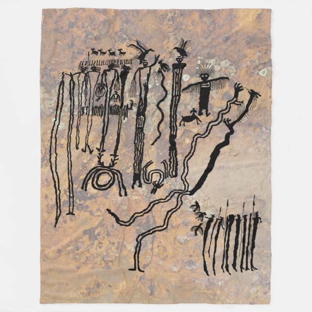 Shamans and Spirits Fleecefilt (Framsidan)