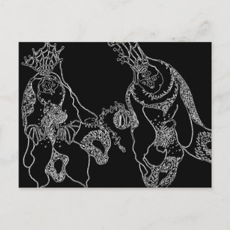 Shamans b+w vykort