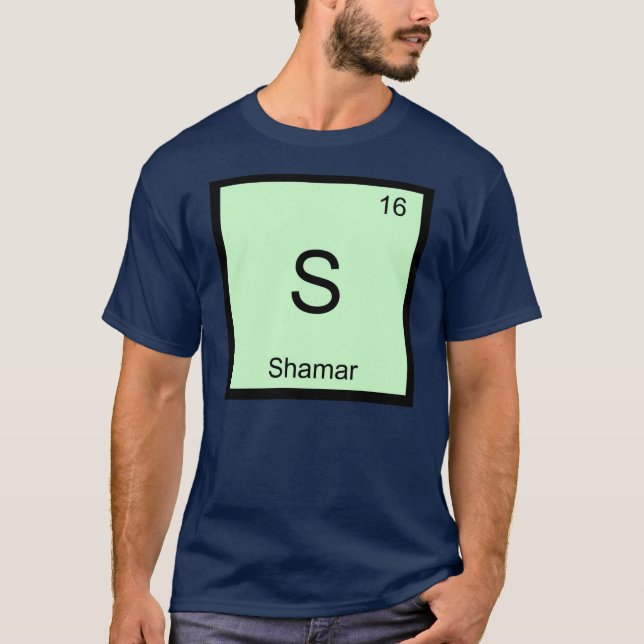 Shamar Namn Kemi Element Periodiska Systemet Tröja (Framsida)