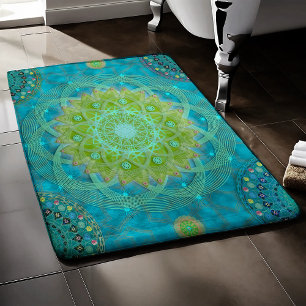 Shambala Tantric Nymphaea mandala art Badrumsmatta