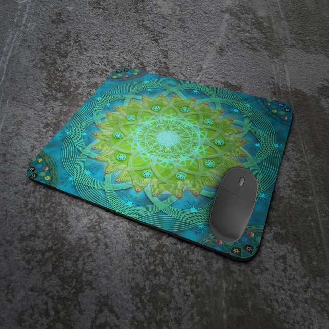 Shambala Tantric Nymphaea mandala art Musmatta (Skapare uppladdad)