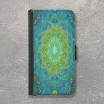 Shambala Tantric Nymphaea mandala art Plånboksfodral För Samsung Galaxy S5<br><div class="desc">Integrera konst och funktionalitet med vår plånbok "Shambala Tantric Nymphaea Mandala Art" Samsung Galaxy S5. I detta moderna biet kombineras Tantric- och Lotus mandala-tekniker med geometrisk konst, vilket framkallar inslag av jorden och luft i grönt- och turkoshus. Det uppdrag med denna utformning är att öka medvetenheten om klimatförändringen, inspirerad av...</div>