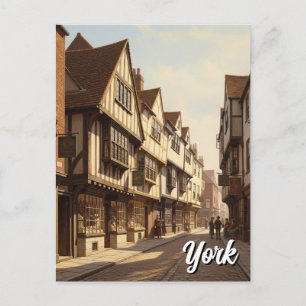 Shambles i York England Vykort