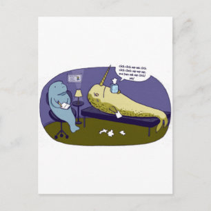 Shambolic Narwhal Vykort