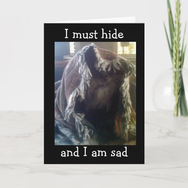 SHAME - I **MISSED** DIN BIRTHDAY KORT (Framsida)