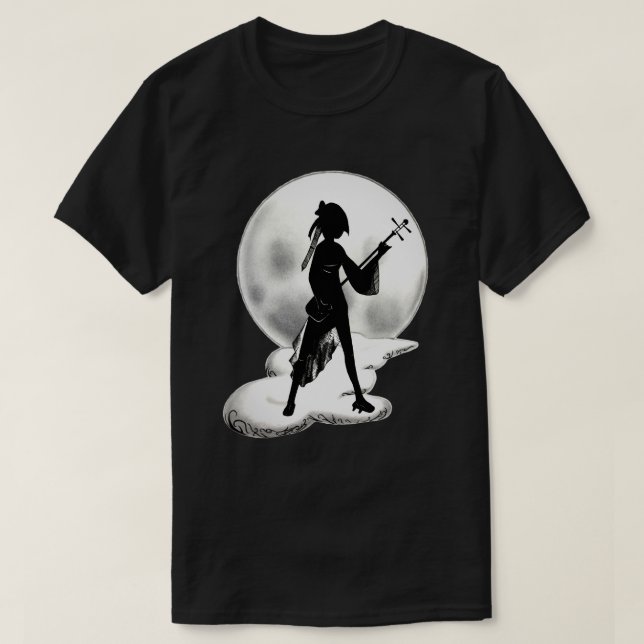 Shamisen Fullmoon T-Shirt (Design framsida)