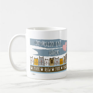Shamless Cat Lover Kaffemugg