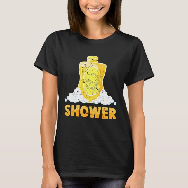 Shampoo - Shower - Bubbles - Costume - 1 av 2 bäst T Shirt (Framsida)