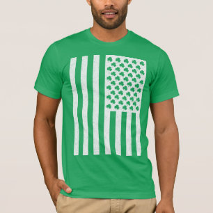 Shamrock American Flagga St patricks day Shirts Tröja