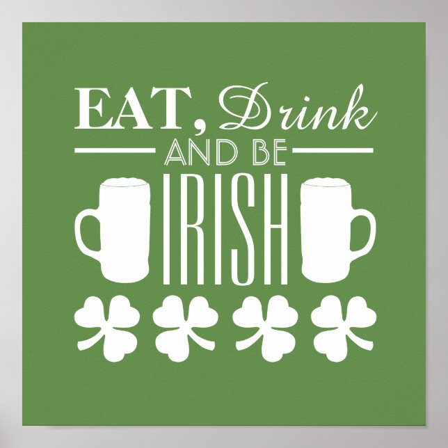 Shamrock and Beer Poster (Framsidan)