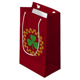 Shamrock and Knotwork on Red