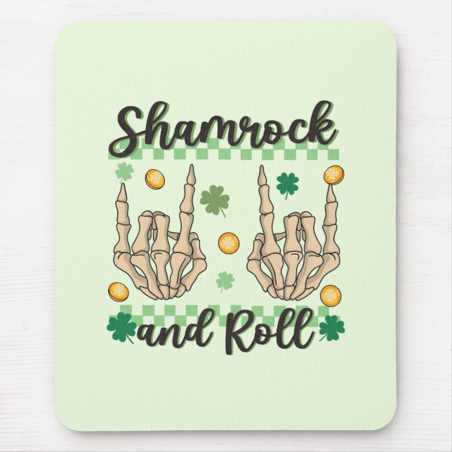 Shamrock and Roll Hand Skeleton Musmatta (Framsidan)
