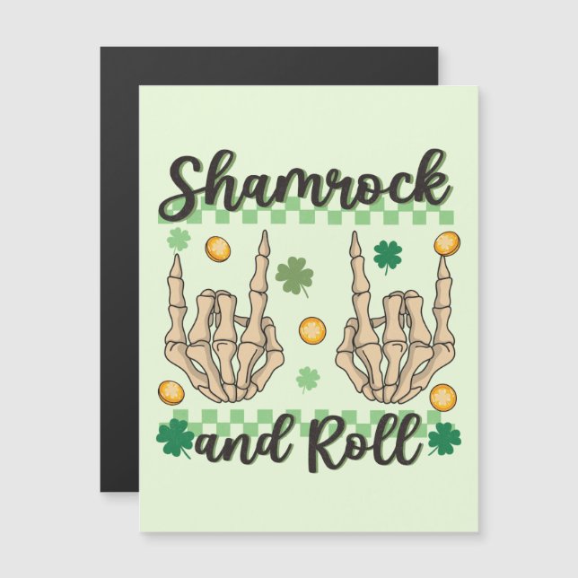 Shamrock and Roll - Skeleton Hand (Fram/baksida)