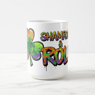 Shamrock and Roll St. Patrick's Day Kaffemugg