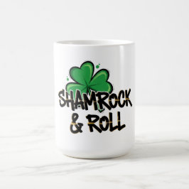 Shamrock and Roll St. Patrick's Day Kaffemugg