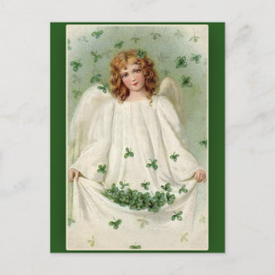 Shamrock Angel St. Patrick's Day-kort Vykort