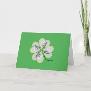 Shamrock Anpassningsbar Photo St patricks day Kort