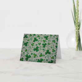 Shamrock-anteckningskort Kort