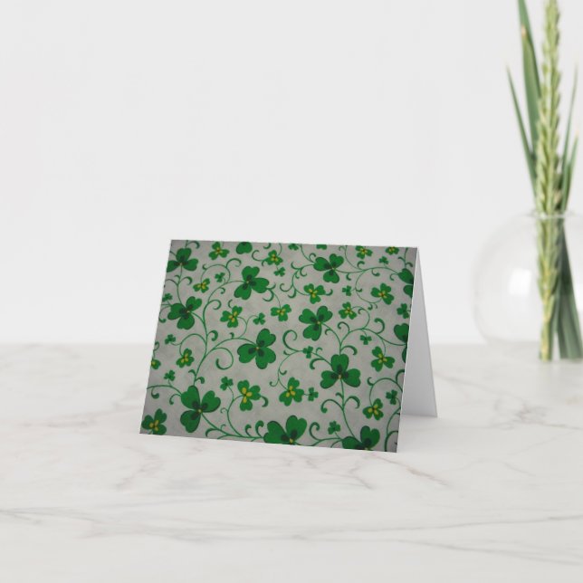 Shamrock-anteckningskort Kort (Framsida)