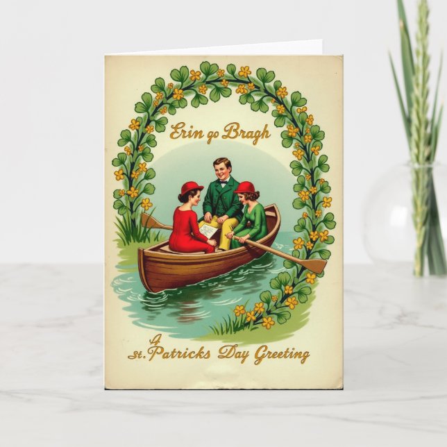 Shamrock Arch St Patricks Card Kort (Framsida)