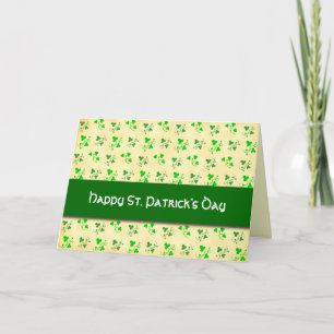 Shamrock Art Card för lycklig St. Patrick's Day Kort