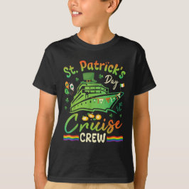 Shamrock Balloons St patrick's day Cruise Crew T Shirt