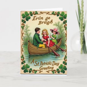 Shamrock båttur St Patricks kort