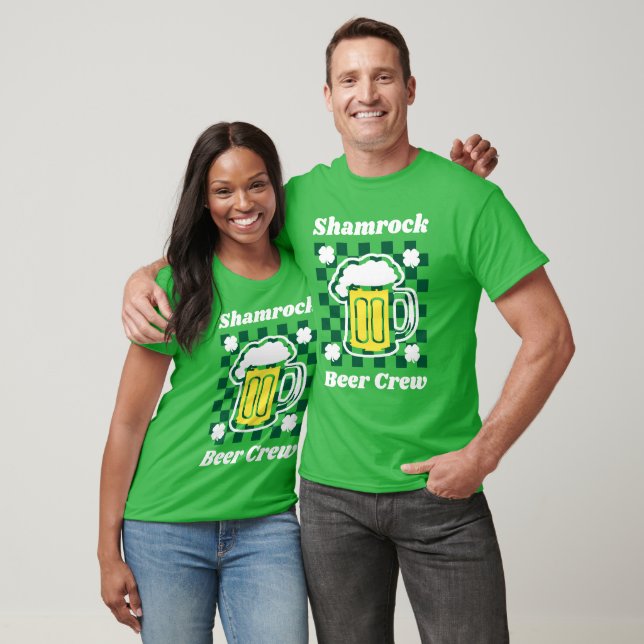 Shamrock Beer Crew T Shirt (Unisex)